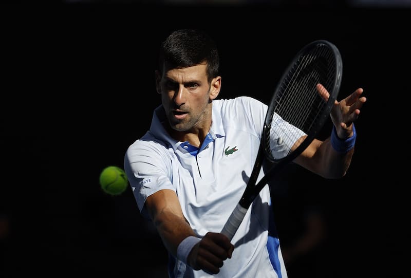 Novak Djokovic en el Australian Open. EFE