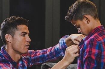 Hijo de Cristiano Ronaldo impresiona con su calidad al pegarle al balón