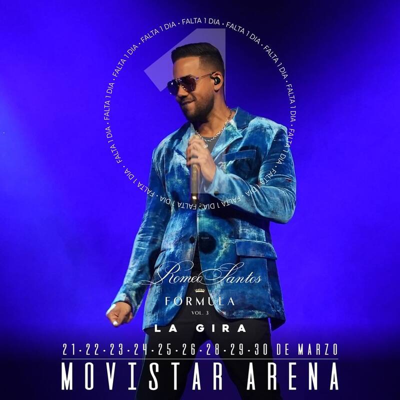 Afiche de los conciertos de Romeo Santos en Chile / Créditos: Instagram