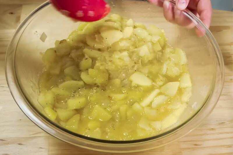 La mezcla debe verse así.