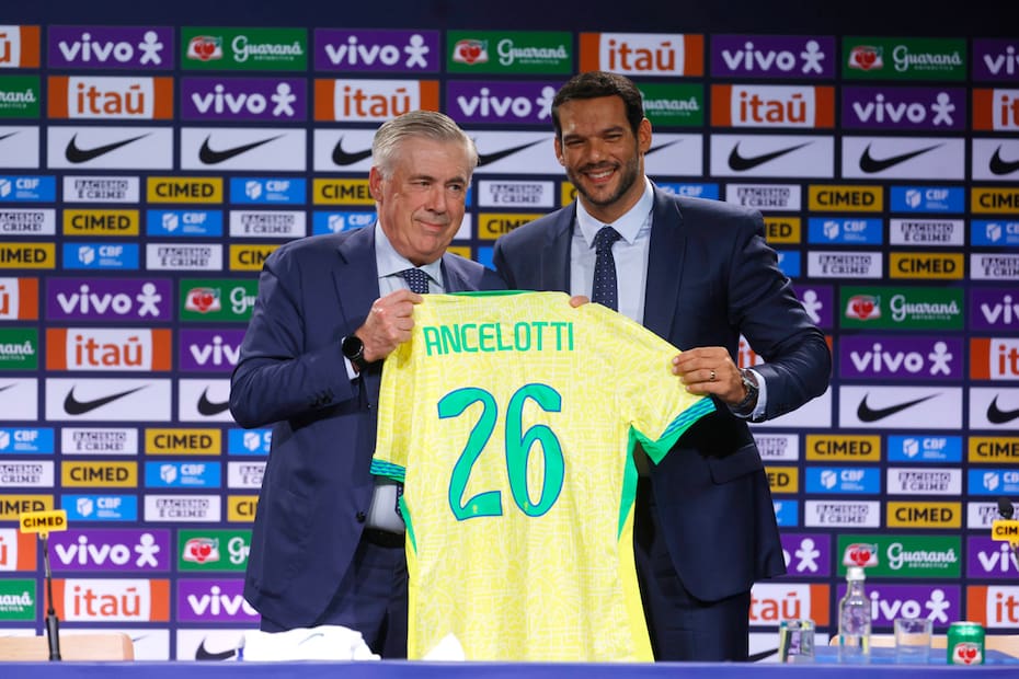Carlo Ancelotti, nuevo entrenador de Brasil. Foto: EFE.