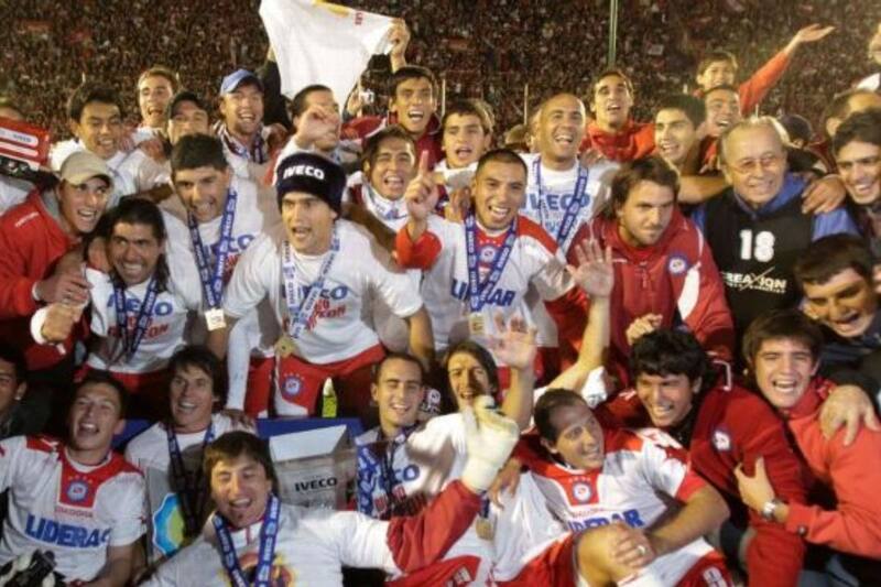 El primer título que festejó Sebastián Jaime como futbolista profesional.