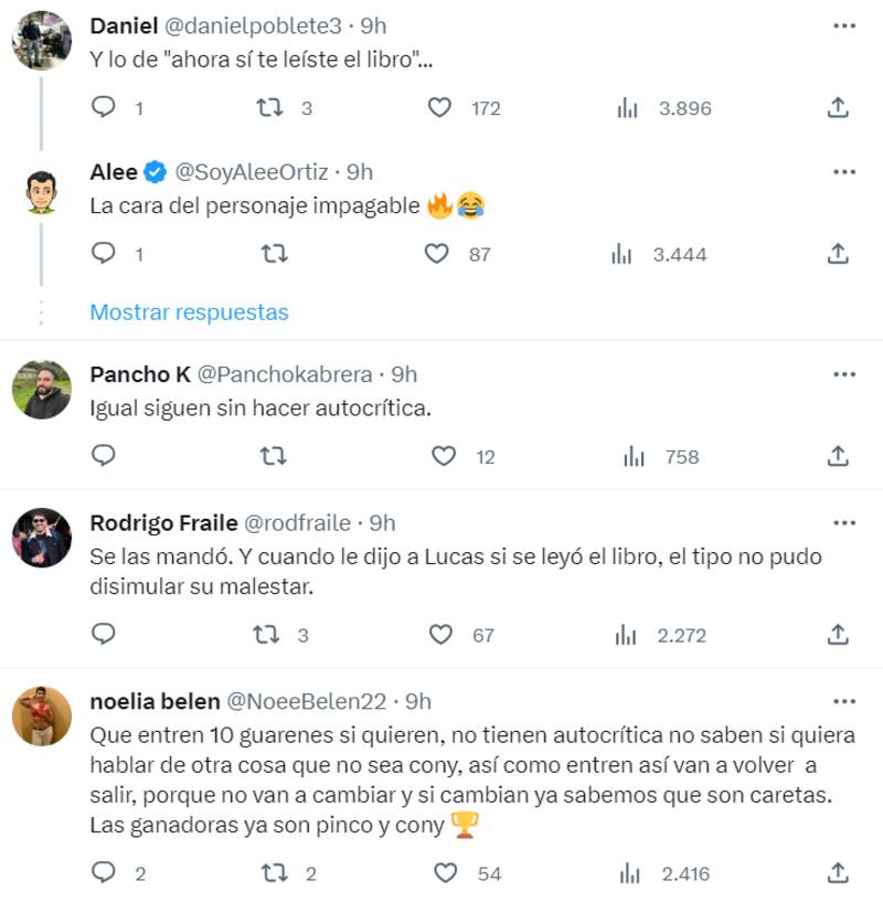 Reacciones a las palabras de Fran García-Huidobro en "Gran Hermano" Chile.