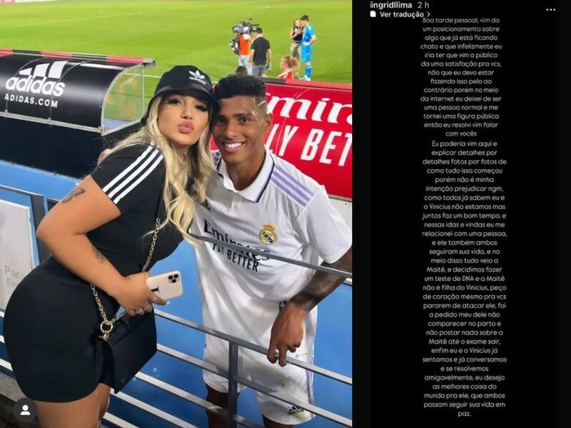 El mensaje de Ingrid Lima.