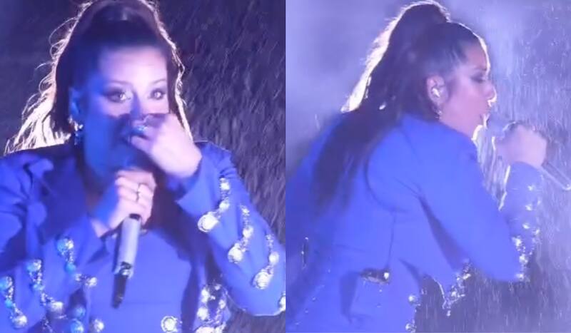 vivió riesgoso momento durante show.