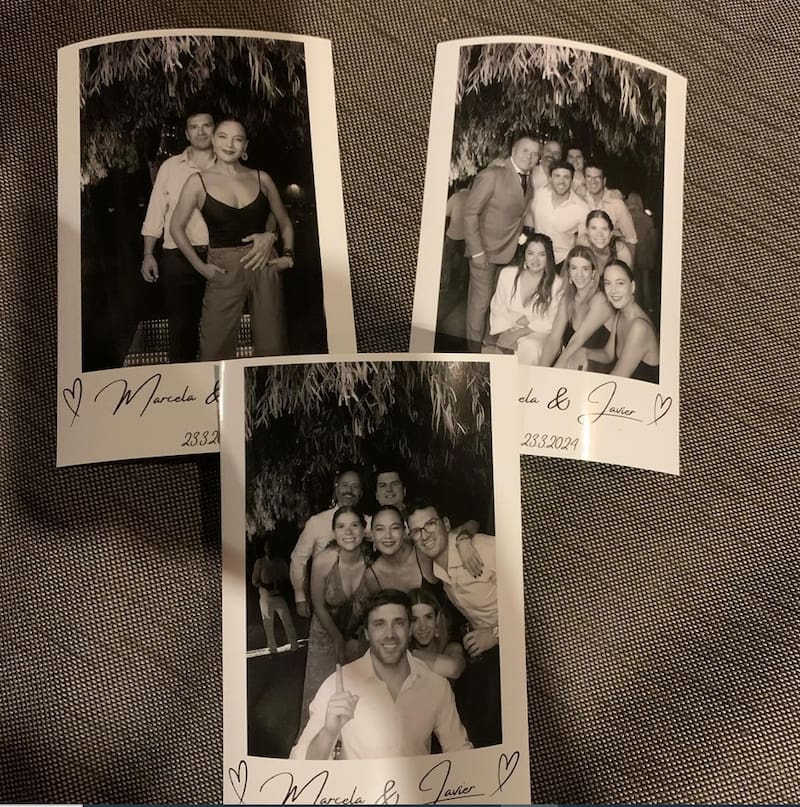 En la primera foto se encuentran Ángeles Araya y Alex Eulufí