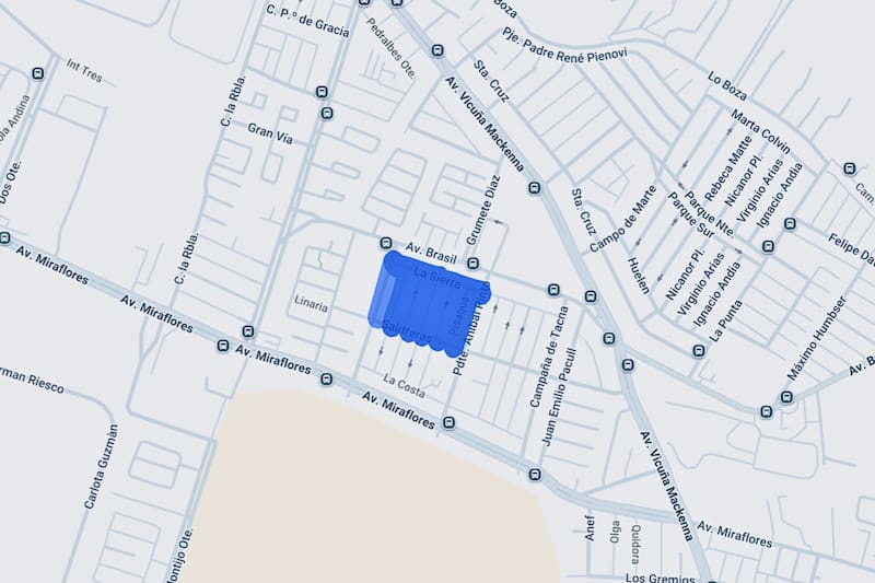 La comuna del poniente, que también se verá perjudicada por el corte. Créditos: Enel.