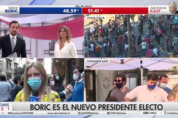 Celebran en CHV y CNN Chile: Lideraron el rating en las Elecciones Presidenciales 2021 con peak de 19 puntos