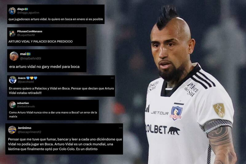 Los comentarios de los hinchas de Boca Juniors sobre Arturo Vidal.