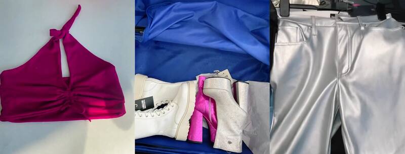 Parte de las prendas que recibió Constanza Capelli en "Gran Hermano" Chile. Foto: CHV.