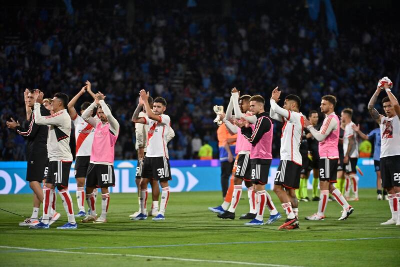 en el último partido frente a Belgrano de Córdoba. Foto: @riverplate