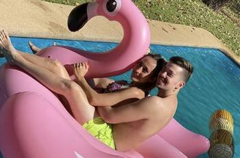 Nano Calderón y su polola, Rebeca Naranjo, se reencontraron con importante miembro de la familia