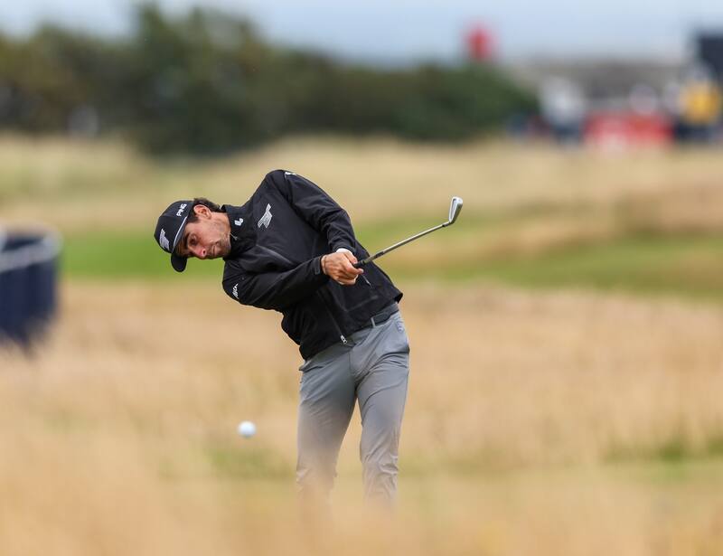entrenando en el British Open. EFE