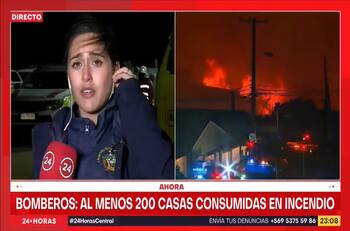 Descontrolado incendio en Viña del Mar estaría afectando a la Quinta Vergara