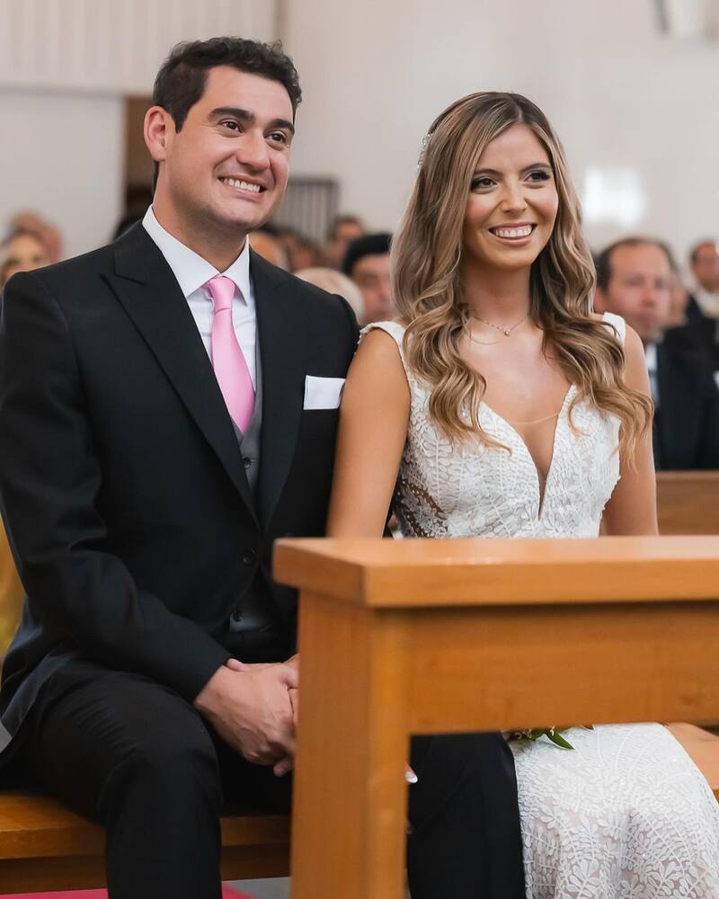 Verónica Bianchi en su matrimonio.