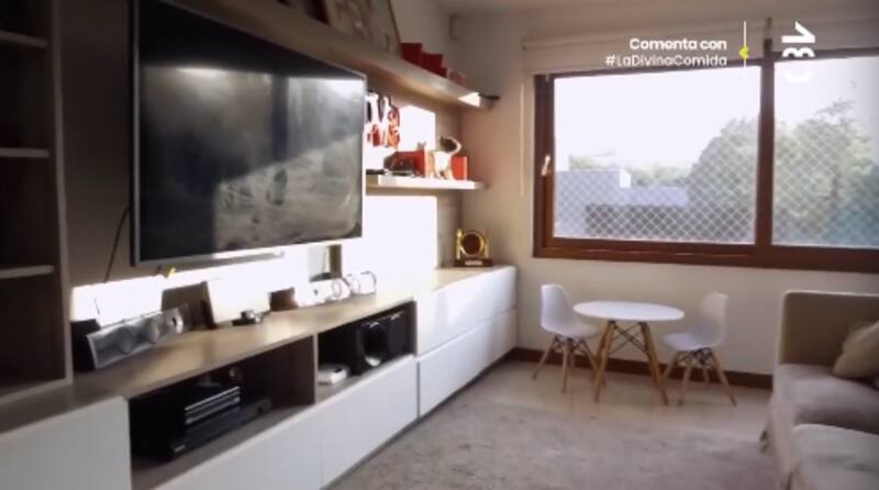 La sala de estar. Foto: CHV.