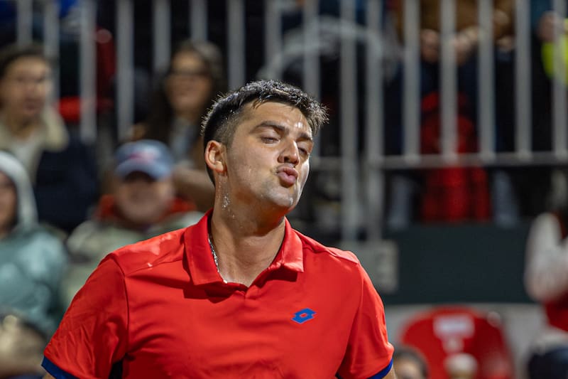 El chileno no pudo hoy en el ATP de Río. Foto: Felipe Escobedo/En Cancha/Archivo.