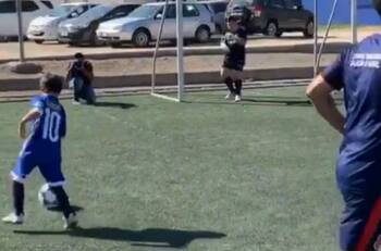 Hijo de Walter Montillo protagonizó partido en escuela inclusiva de la U