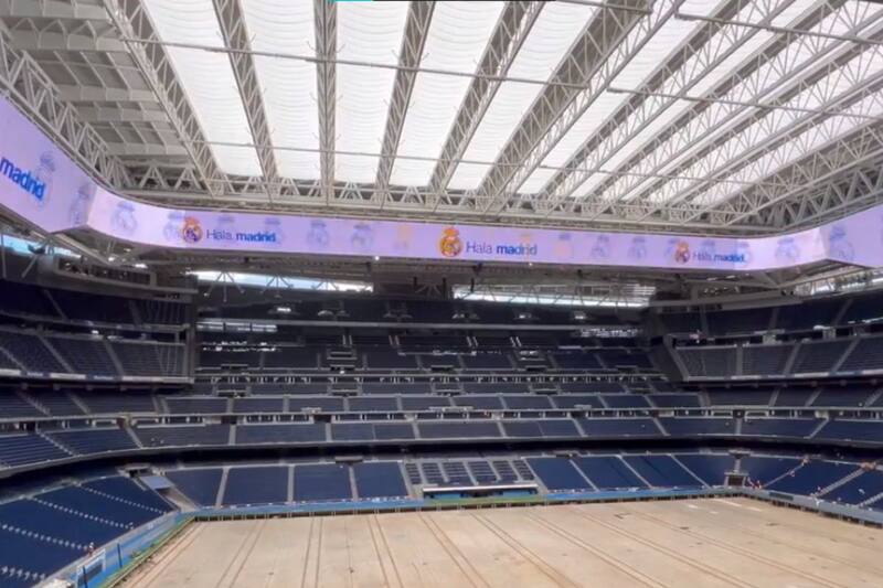 La majestuosa pantalla 360° que tendrá el Santiago Bernabéu.