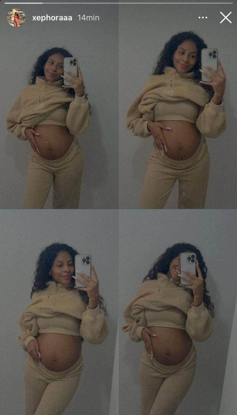 Xephora Alvarado mostró lo avanzado que está su embarazo.