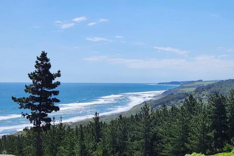 El pueblo destaca por el bello contraste entre el bosque y el mar, dando vida a hermosos paisajes naturales. Créditos: Google Maps.