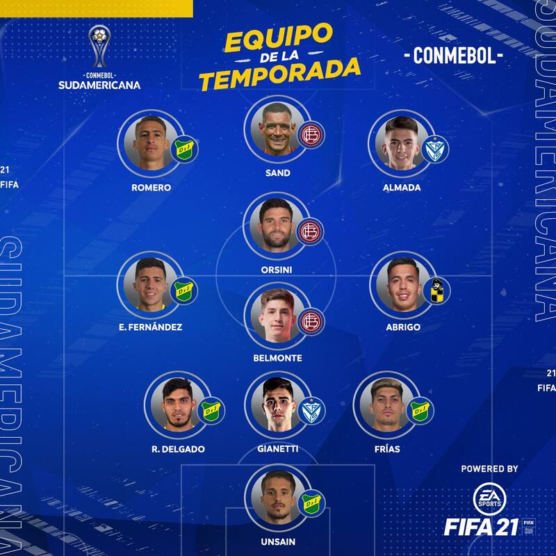 El defensor en el once ideal de Copa Sudamericana.