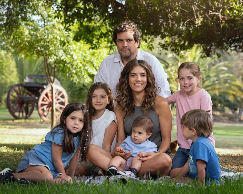 La familia de Ignacio Rivadeneira y María Luisa Godoy.