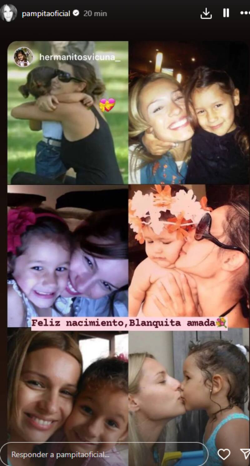 Benjamín Vicuña y Pampita recuerda a Blanca, quien habría cumplido 18 años