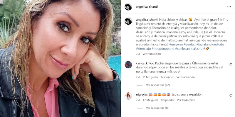 Angélica Sepúlveda en Instagram.