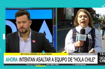 Periodista de La Red denuncia que intentaron asaltarlos en Plaza Baquedano