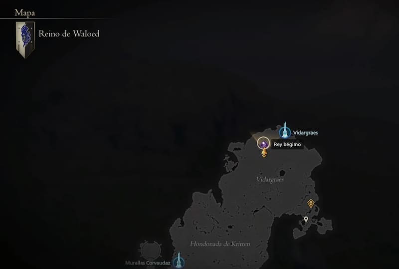 Ubicación Rey Bégimo. Créditos: Square Enix.