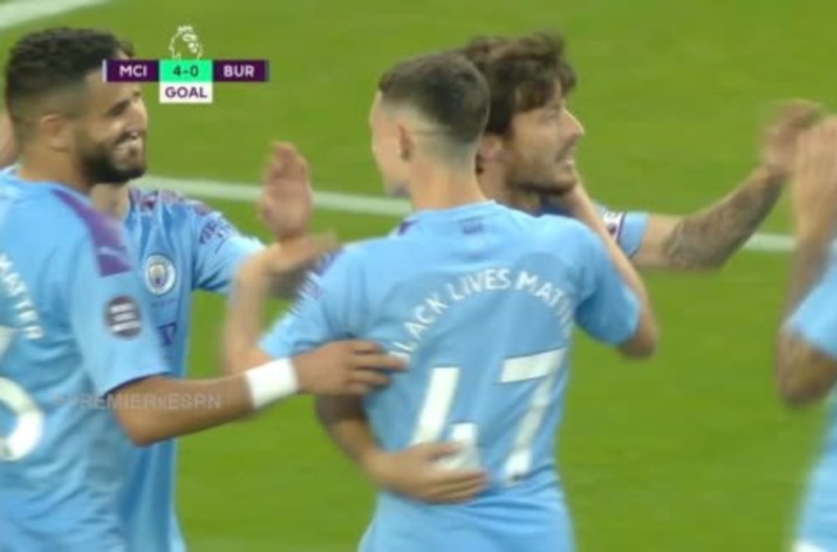 La gran jugada que terminó David Silva para el cuarto del City ante el Burnley