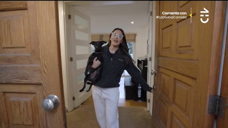 fue la primera invitada de "La Divina Comida".