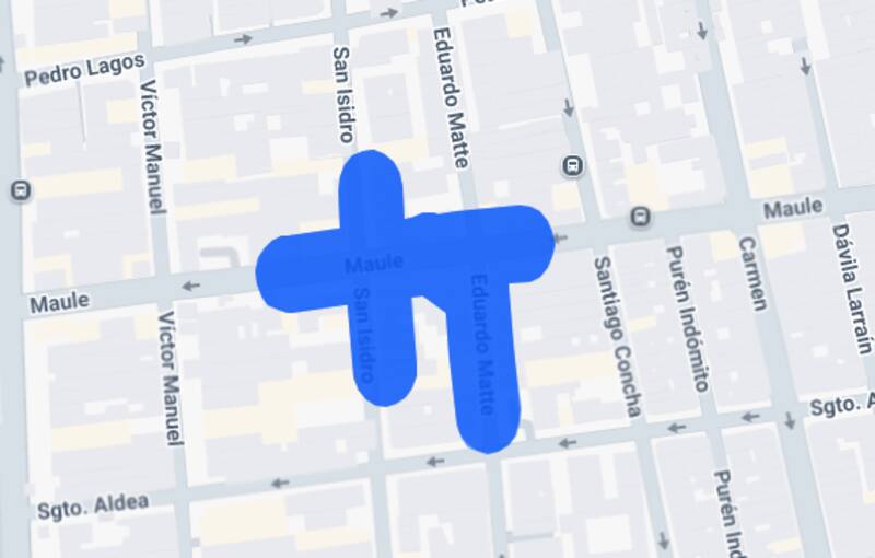 Estas calles se verán afectadas por corte de luz. Créditos: Enel.