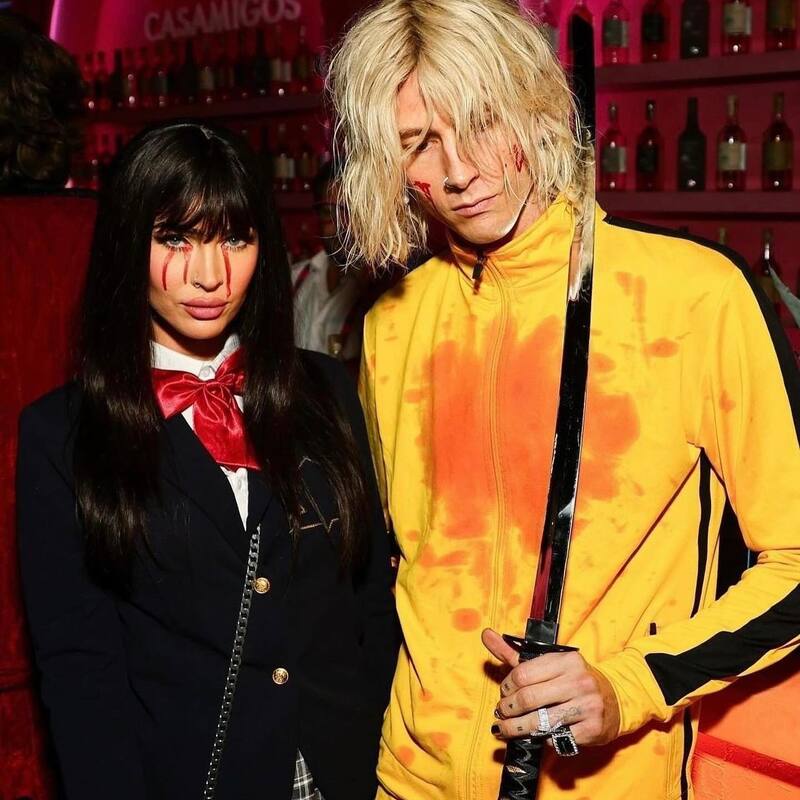 La pareja se disfrazó de dos personajes de la película "Kill Bill".