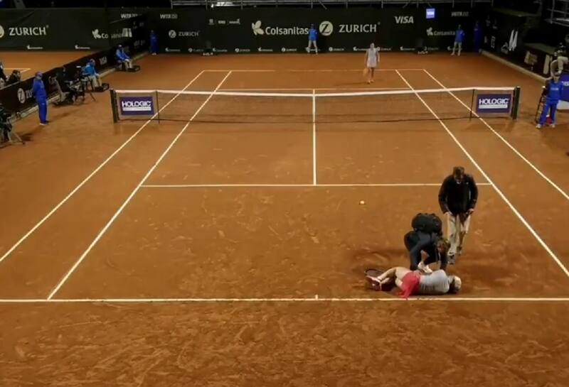 colapsó en pleno partido en Colombia