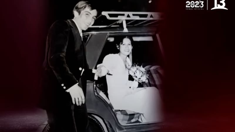 Foto del recuerdo de Martín Vargas y su esposa, Mireya. Créditos: Canal 13.