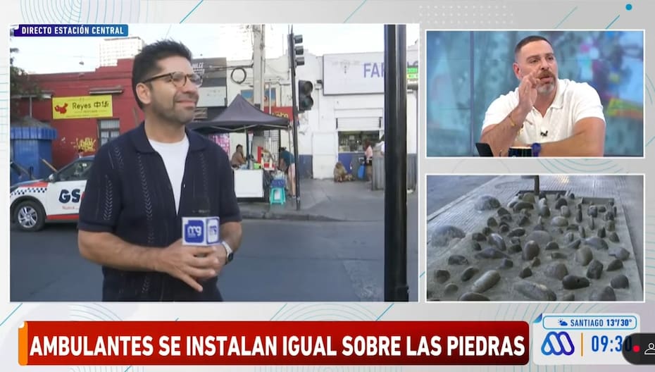 El programa estuvo palpitando las calles de Estación Central durante la mañana. Créditos Captura: YouTube.