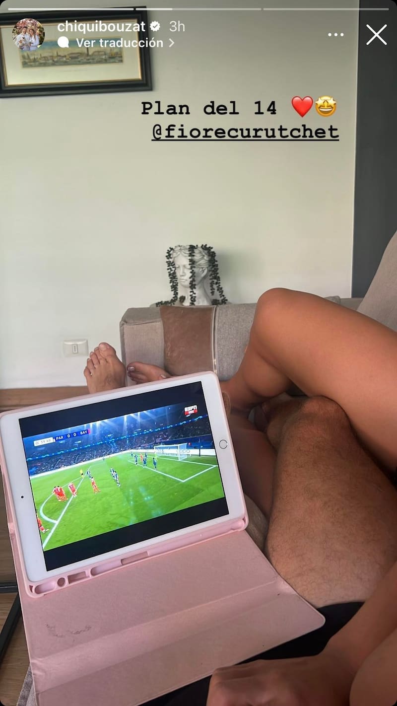 Historia de Instagram de Agustín Bouzat en el Día de los Enamorados.