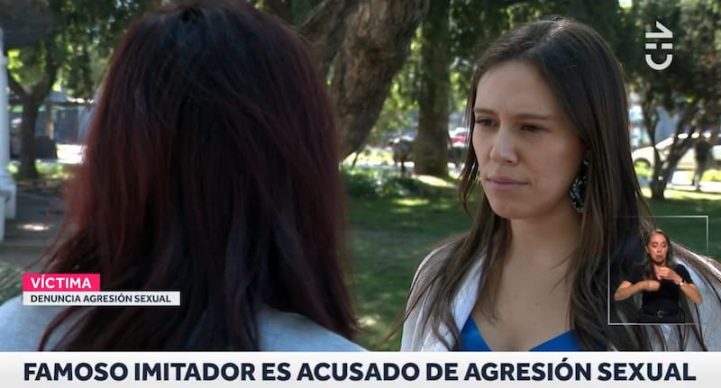 La presunta víctima entregó su versión a los medios. Créditos: Captura CHV