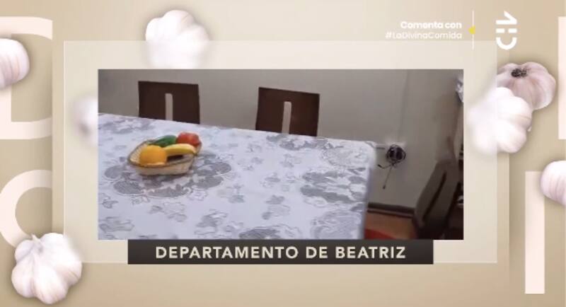 El comedor de Beatriz Alegret. Foto: CHV.