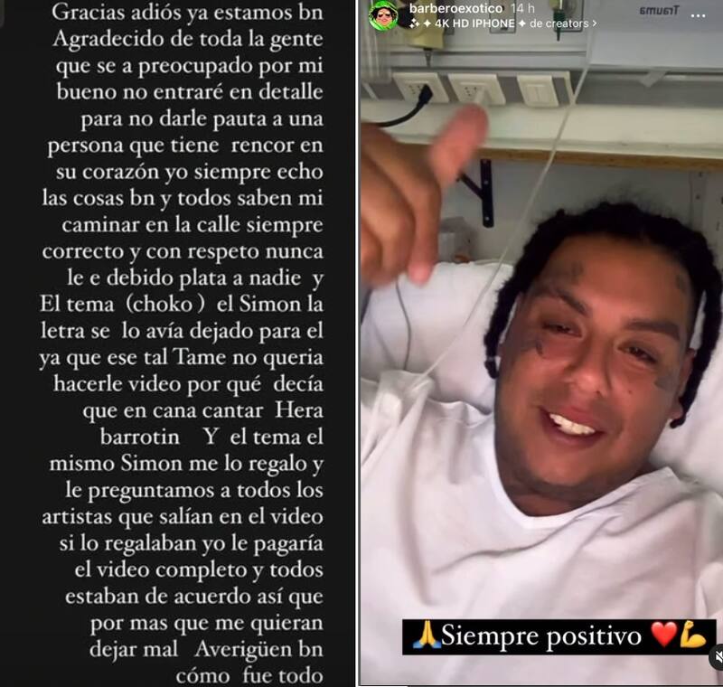 Historias de Barbero Exótico. Créditos: Instagram