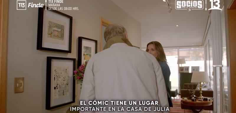 Martín Cárcamo quedó impresionado con la casa de Julia Vial.