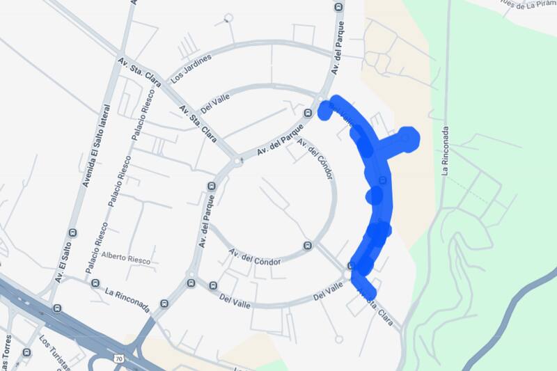 El sector también tendrá cortes de luz programados este domingo. Créditos: Enel.