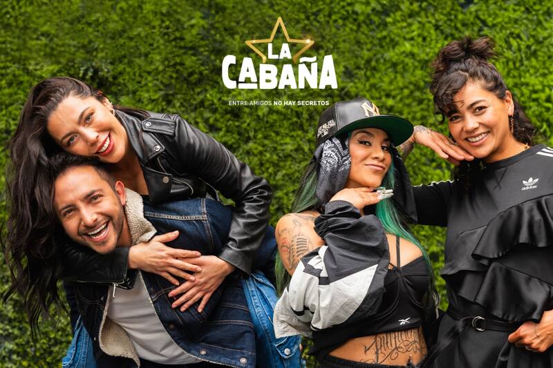 Daniela Aránguiz, Hugo Valencia, Flor de Rap y Camila Recabarren en "La Cabaña".
