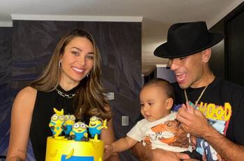 "¡Te amamos tanto!": Baby Noah cumplió 11 meses de vida y Lisandra Silva y Raúl Peralta lo sorprendieron con producida torta