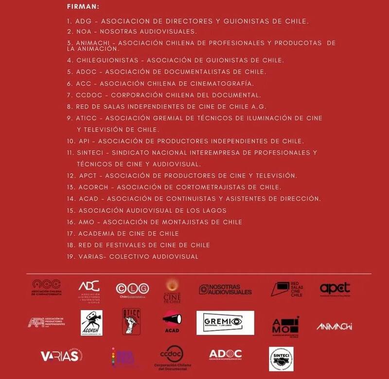 Las asociaciones que firman el comunicado.