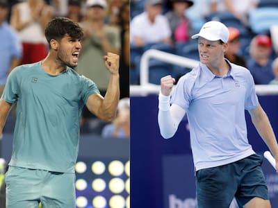 Jannik Sinner vs Carlos Alcaraz: hora y dónde ver la final soñada en el Masters de Cincinnati
