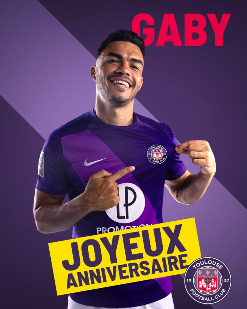 Toulouse destacó el cumpleaños de Gabriel Suazo en redes sociales. (@ToulouseFC).
