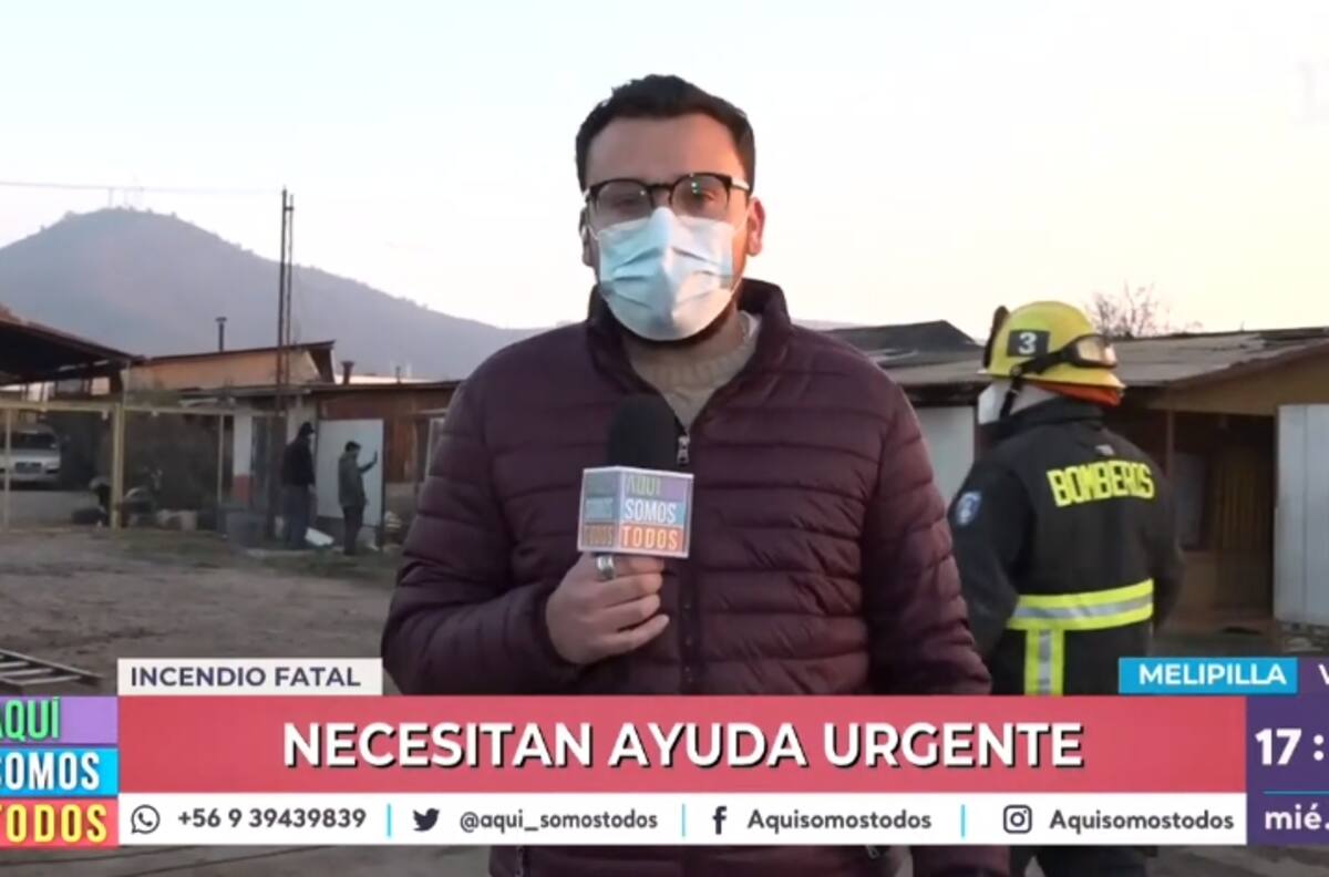 Max Collao y el incendio ocurrido en pleno despacho de "Aquí somos todos": "En algún momento ya uno no puede relatar más y tiene que ayudar"